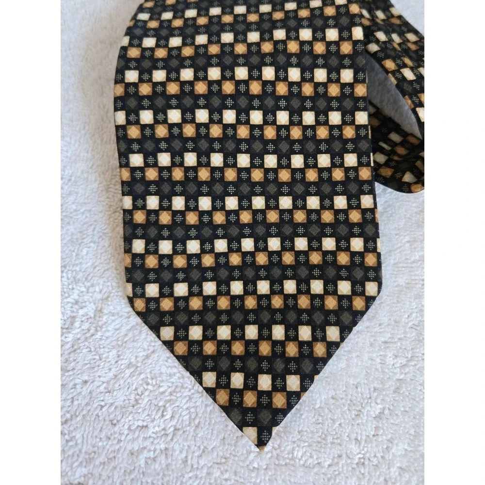 Kilburne And Finch Clothiers Mens 100% Silk Plaid Multicolor‎